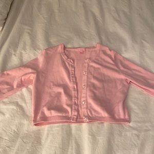 Lily Pulitzer pink crop cardigan